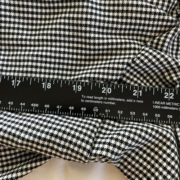 Lane Bryant NWT ‘The Lena’ Curvy Fit Houndstooth Belted Culotte Crop Pant-22 - Picture 11 of 12